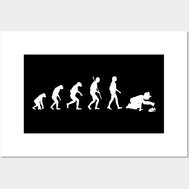 Archaeologist Evolution Wall Art by AI studio